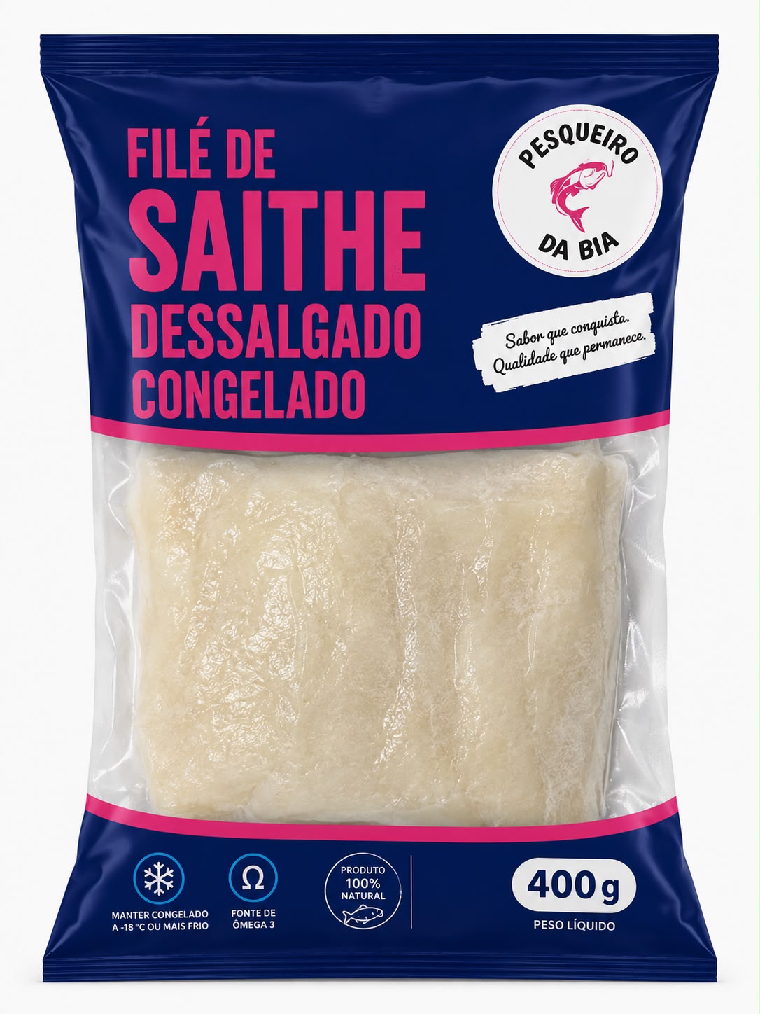 Filé de Saithe Dessalgado (tipo bacalhau)